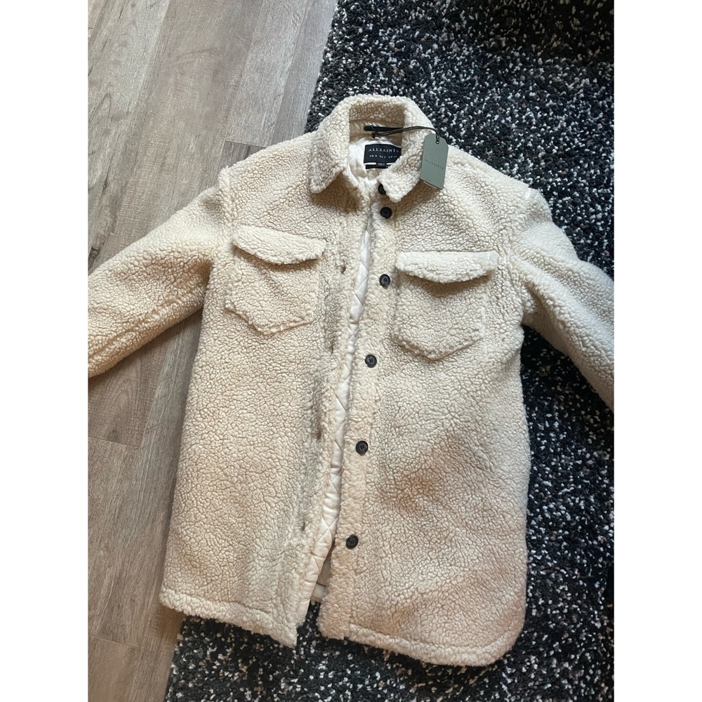 ALLSAINTS oversized teddy jacket